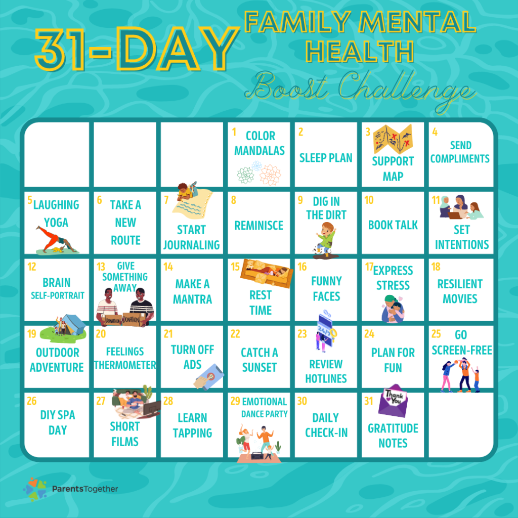 31 Day Family Mental Health Boost Challenge ParentsTogether 31 Day Family Mental Health Boost Challenge ParentsTogether