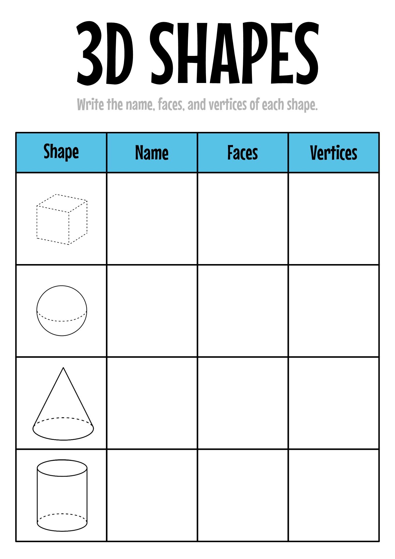 3D Shapes Worksheets Kindergarten 10 Free PDF Printables Printablee 3D Shapes Worksheets Kindergarten 10 Free PDF Printables Printablee