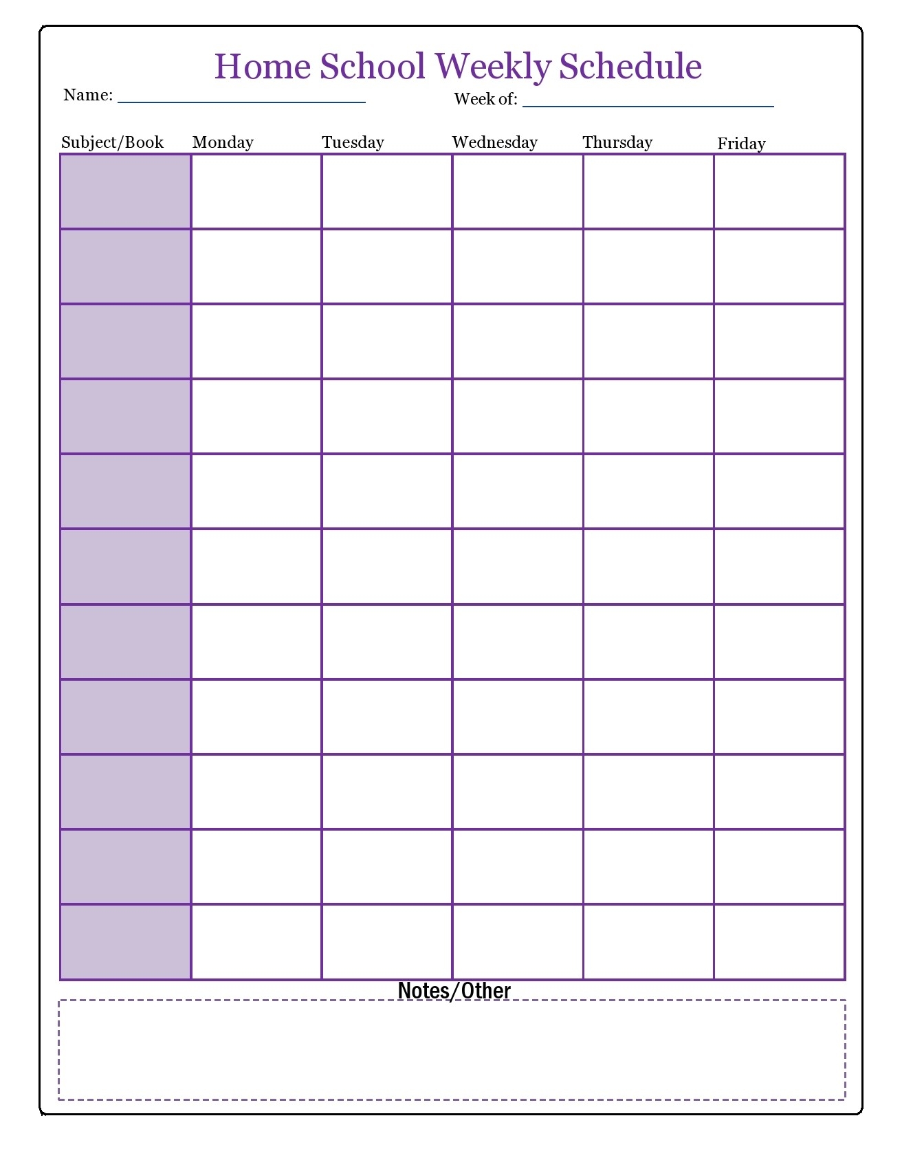44 Editable Homeschool Schedule Templates FREE Homeschool Schedule Template Free Printable Happiness Is Homemade