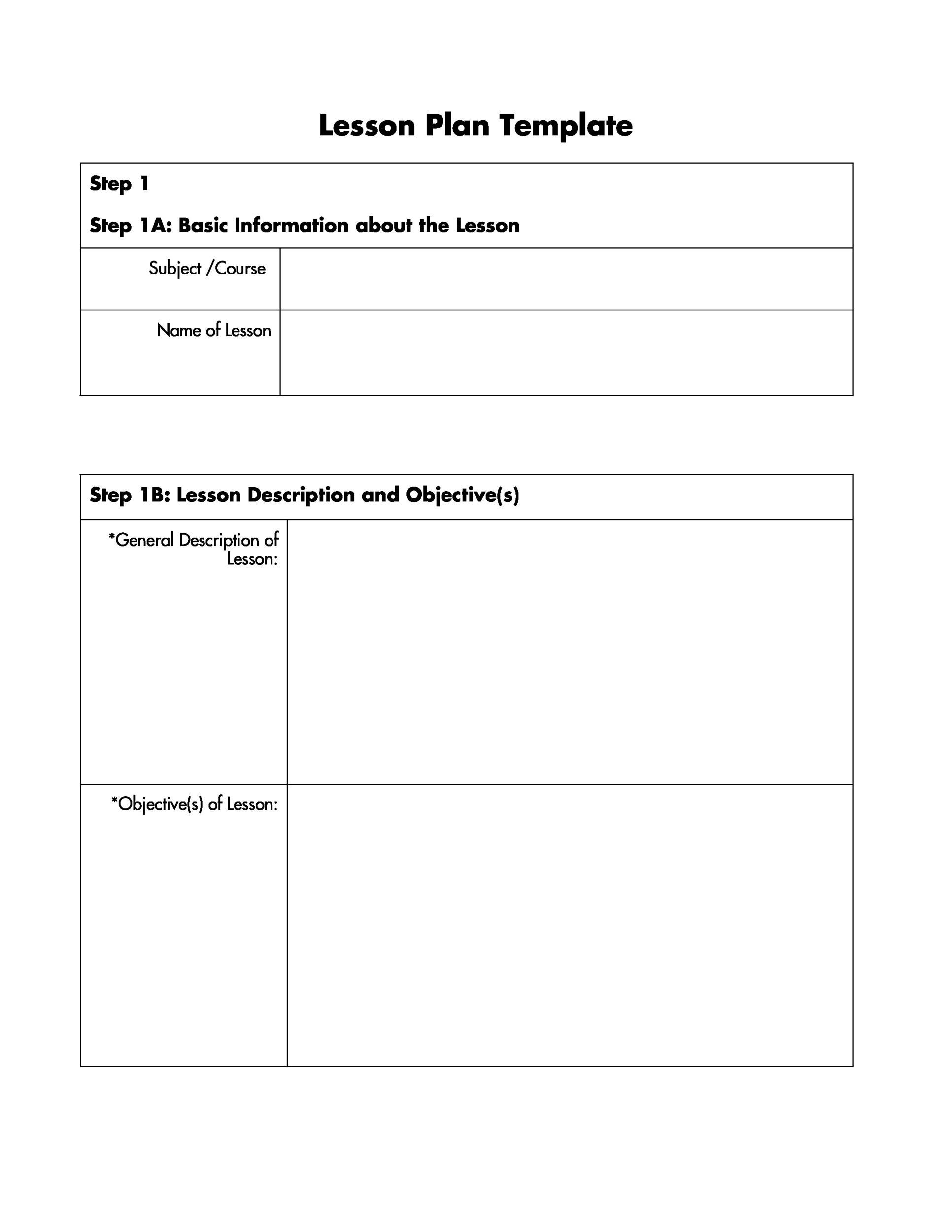 44 FREE Lesson Plan Templates Common Core Preschool Weekly 44 FREE Lesson Plan Templates Common Core Preschool Weekly