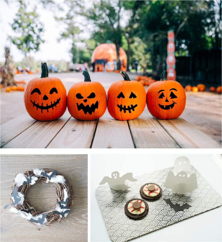 5 Easy DIY Halloween Decorations With Free Printables DIY Printable Halloween Banner Pineapple Paper Co
