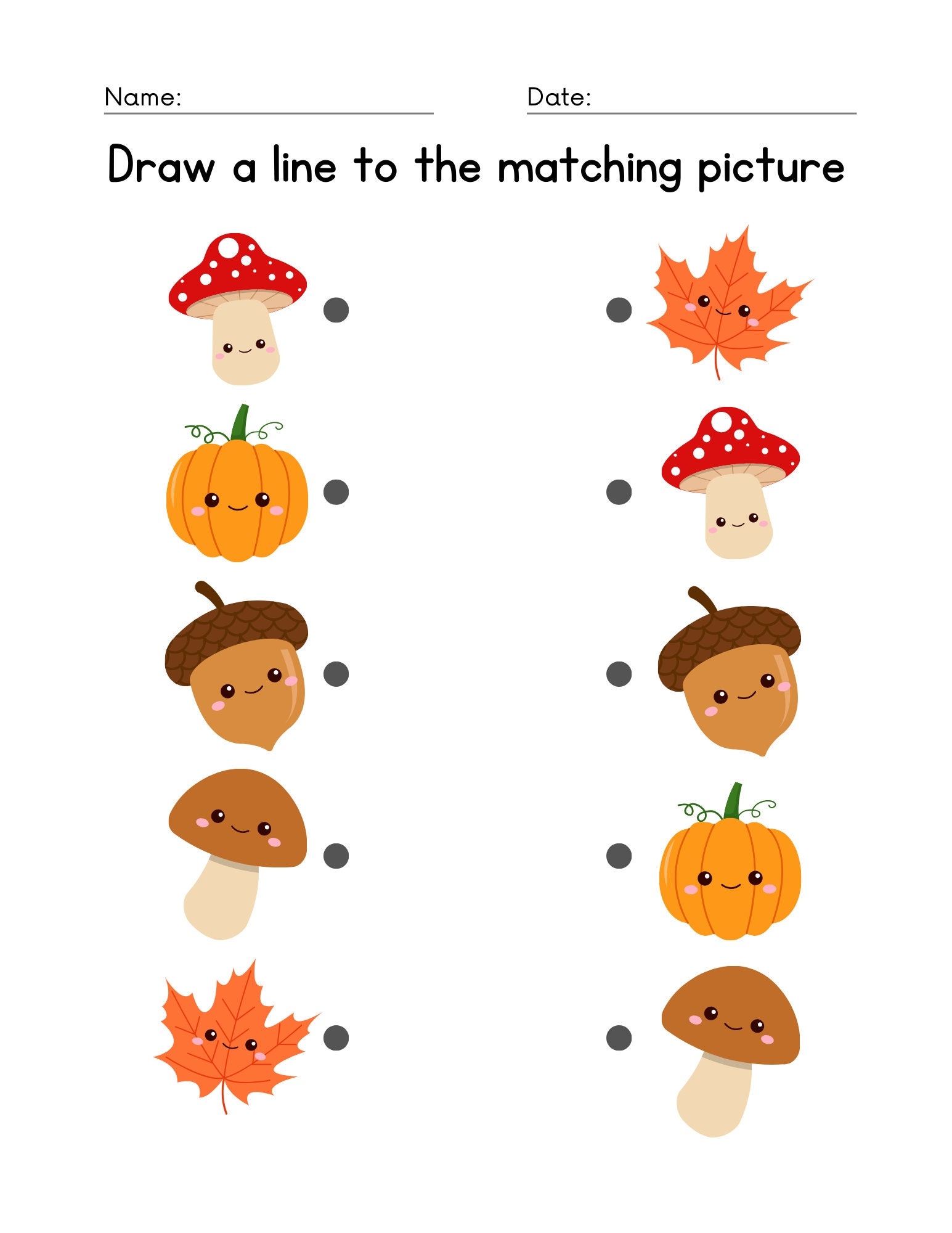 50 Printable Matching Worksheets Match The Picture Kindergarten Preschool Activity Busybook Educational Pages Teaching Resources Etsy Free Matching Shapes Worksheets By Storyboard That