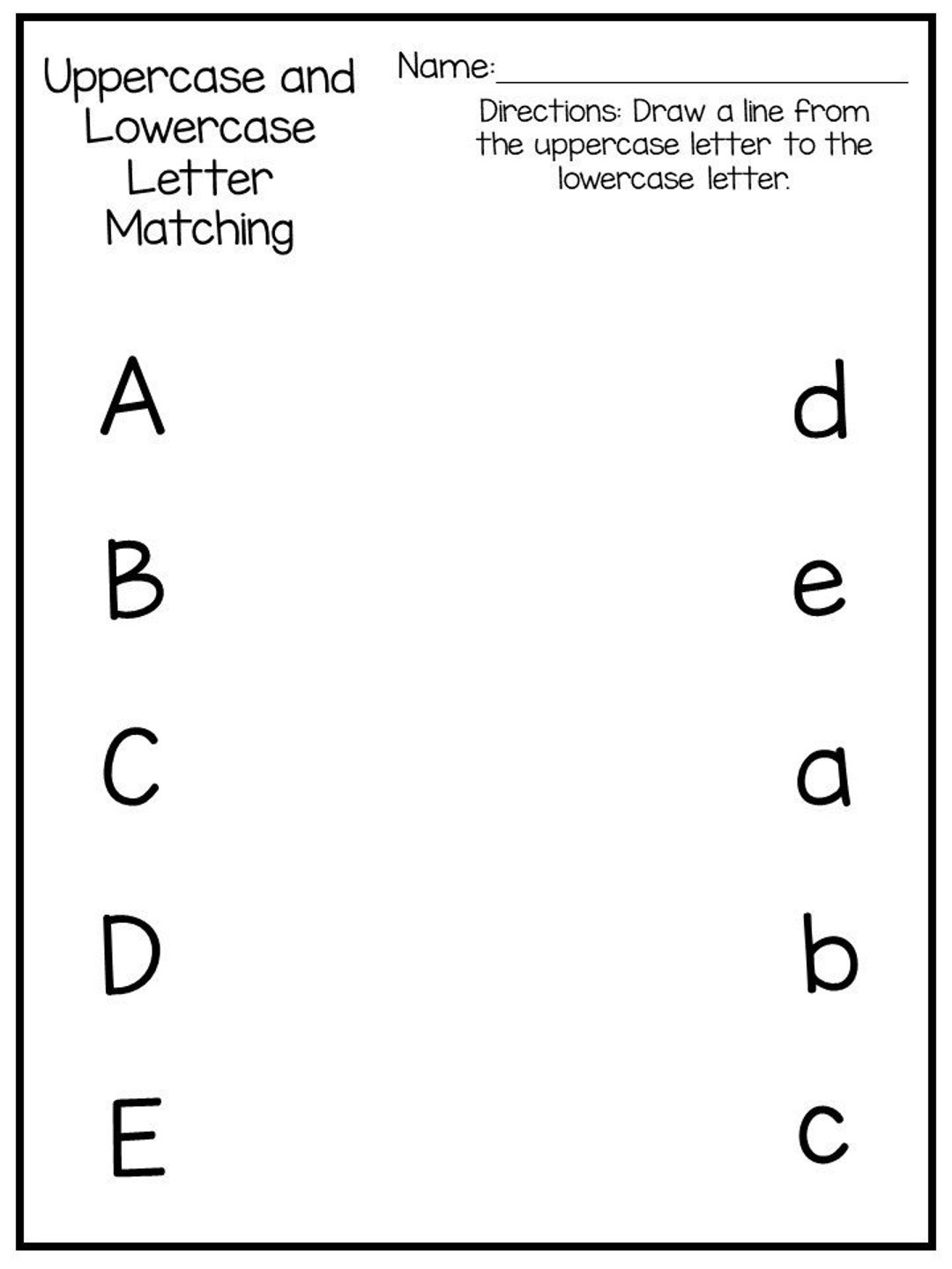 9 Printable Preschool Alphabet Worksheets Letter Recognition Worksheets And Activities Handwriting Etsy Tracing Letters Alphabet Worksheet For Kindergarten And Preschool Kids For Handwriting Practice And Educational Activities In A Printable Page Stock Vector Image Art Alamy