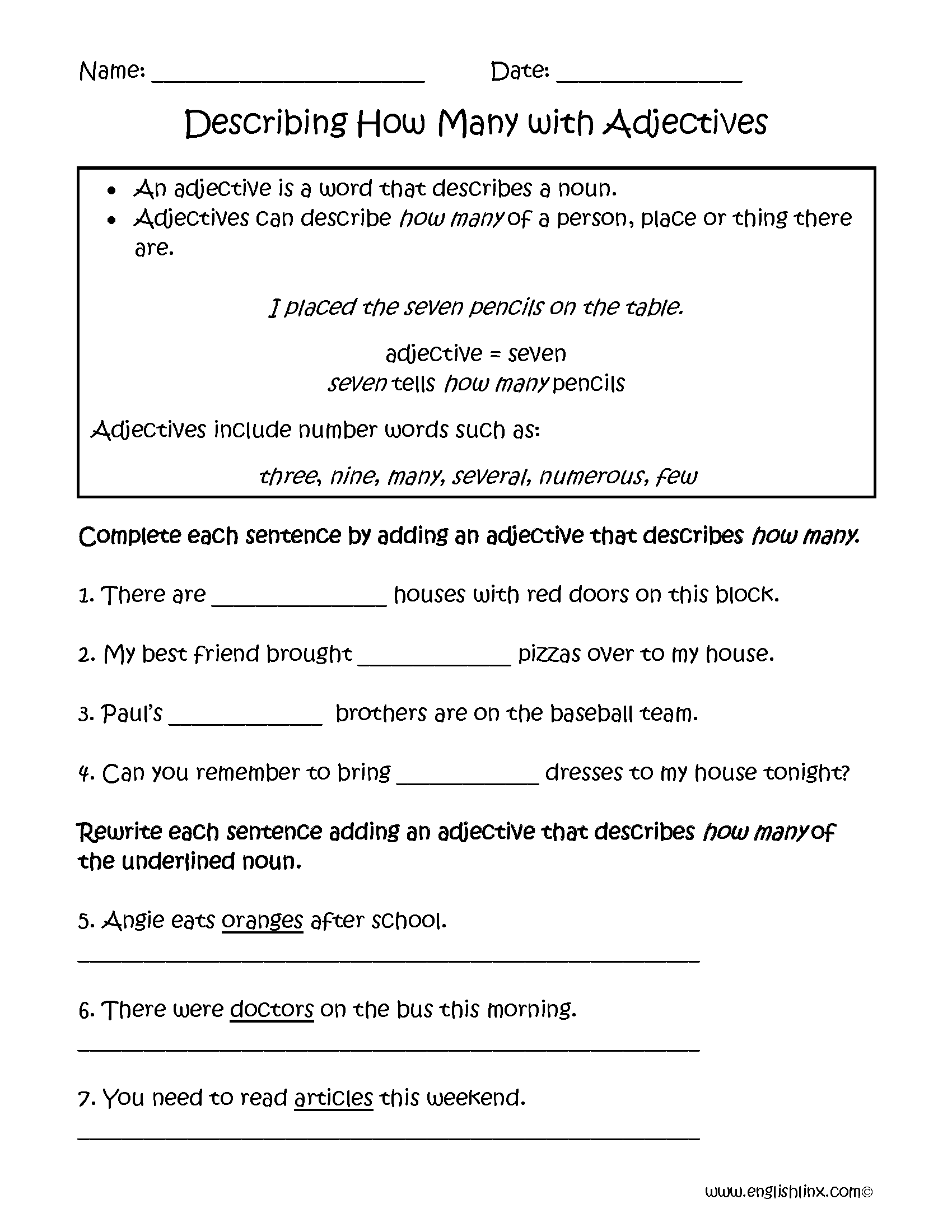 Adjectives Worksheets Regular Adjectives Worksheets Adjectives Worksheets Regular Adjectives Worksheets