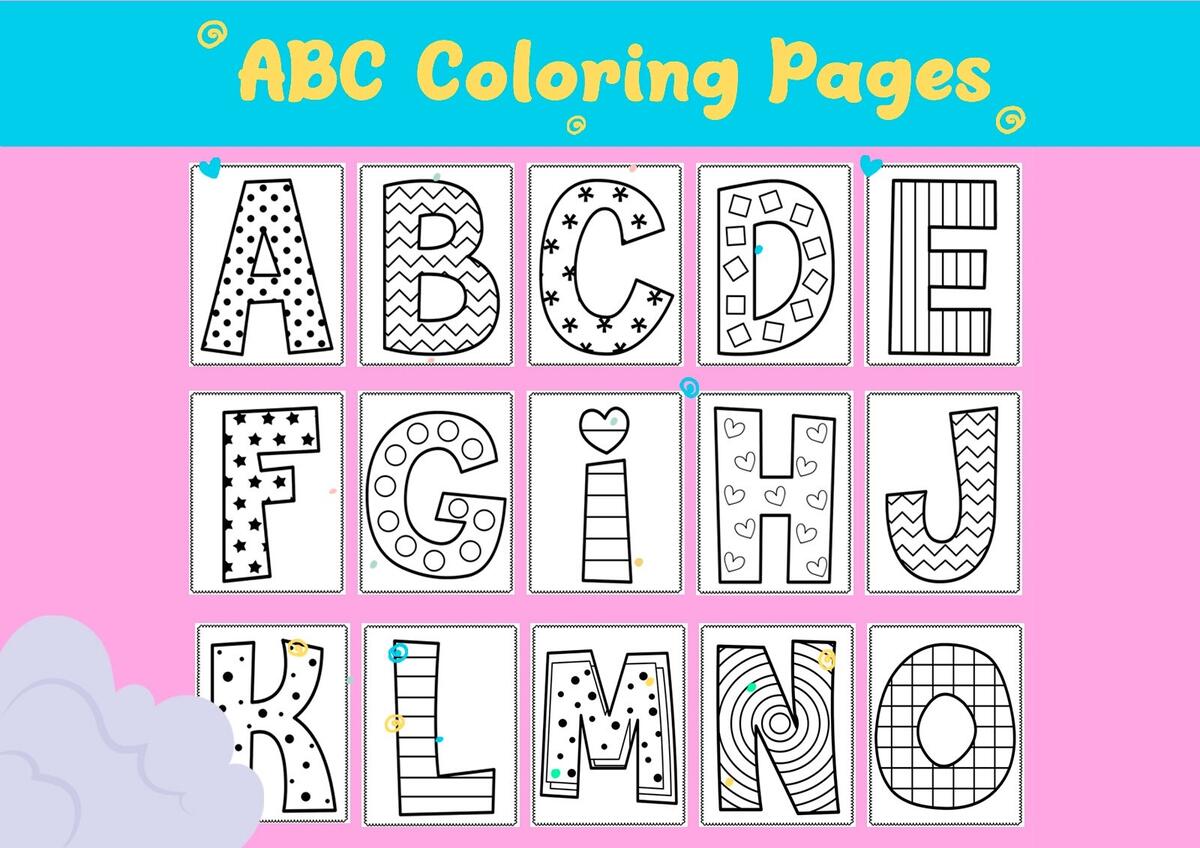 Alphabet Coloring Pages Printable ABC Coloring Book Back To School Activities Phonics Literacy Letters Preschool Worksheets Etsy