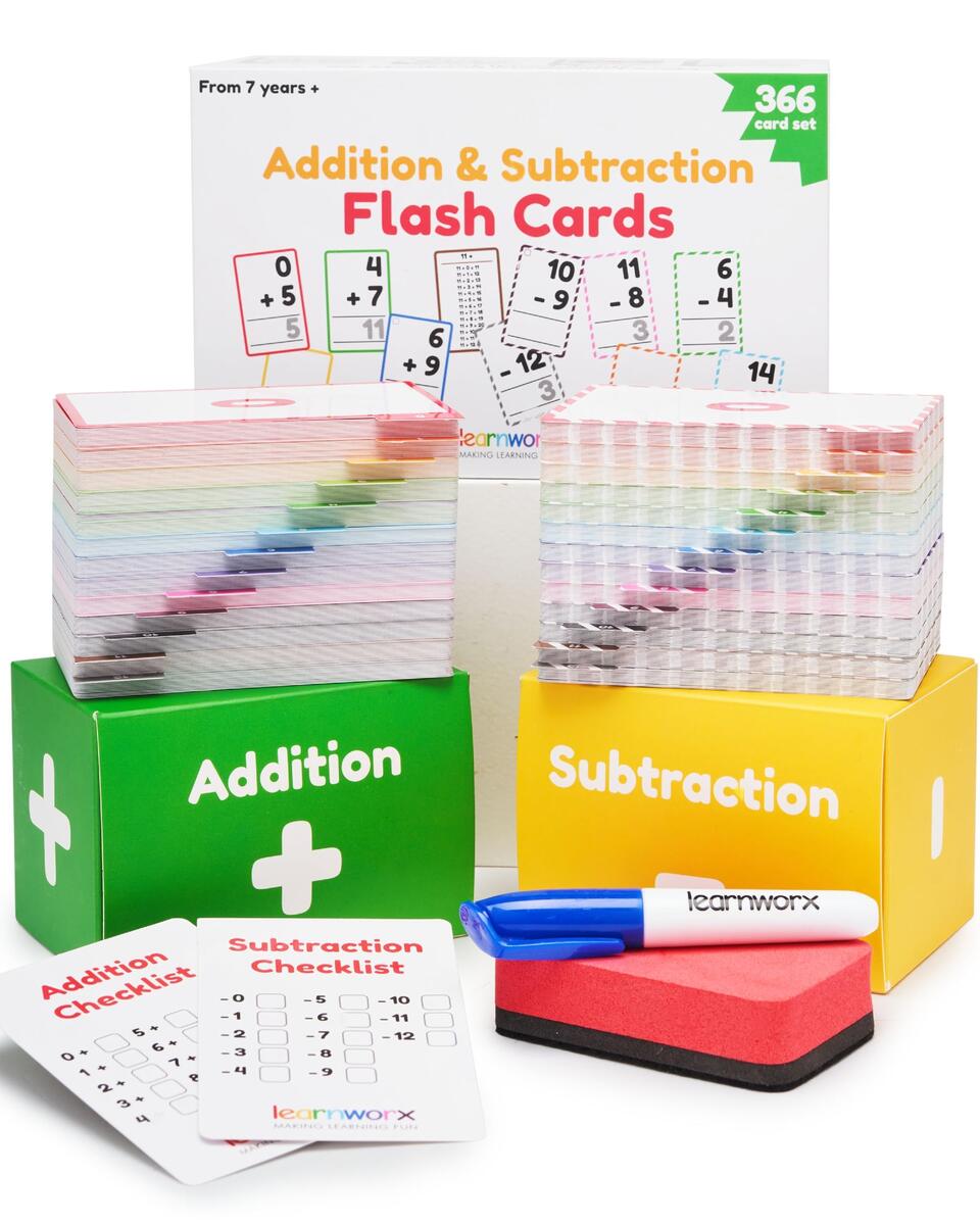 Amazon Addition And Subtraction Flash Cards 1st Grade 366 Math Flash Cards 2nd Grade 3rd Subtraction Addition Math Facts 0 12 For Kids Ages 4 5 6 7 Family Bulk Flashcards Toys Games