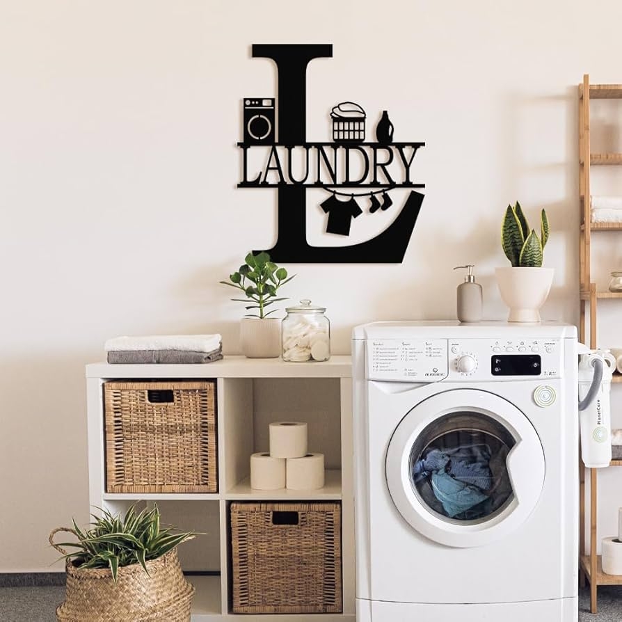 Amazon XORT Laundry Room Decor Sign Vintage Metal Laundry Sign Wall Art For Modern Home Kitchen Bathroom Hanging Decoration Black 12 X 14 Inch Home Kitchen Laundry Room Decor And Helpful Tips 700 N COTTAGE