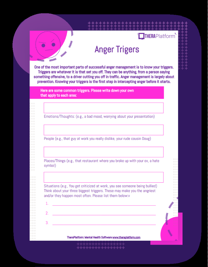Anger Worksheets By Dorori TPT