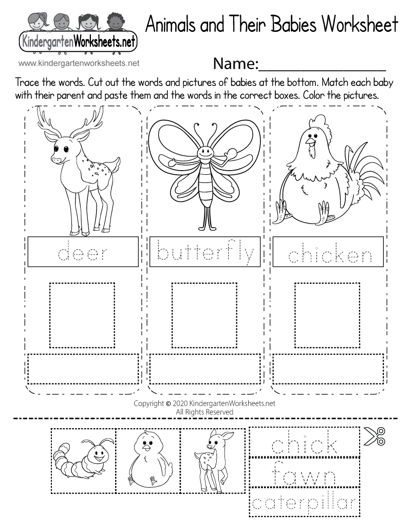 Animals And Their Babies Worksheet Free Printable Digital PDF Printable Animal Worksheets For Kids And ESL Learners Games4esl
