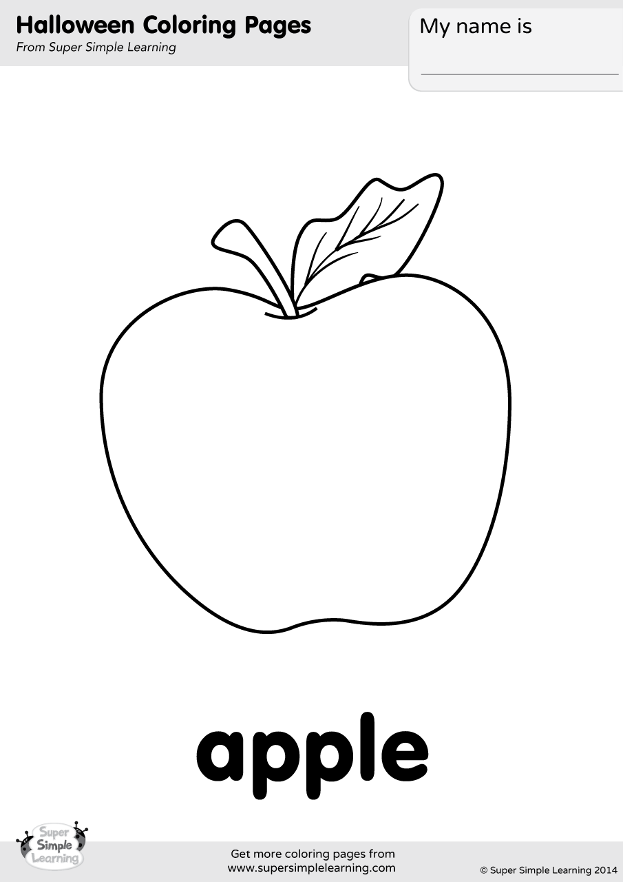 Free Apple Coloring Pages And Activities For Kids