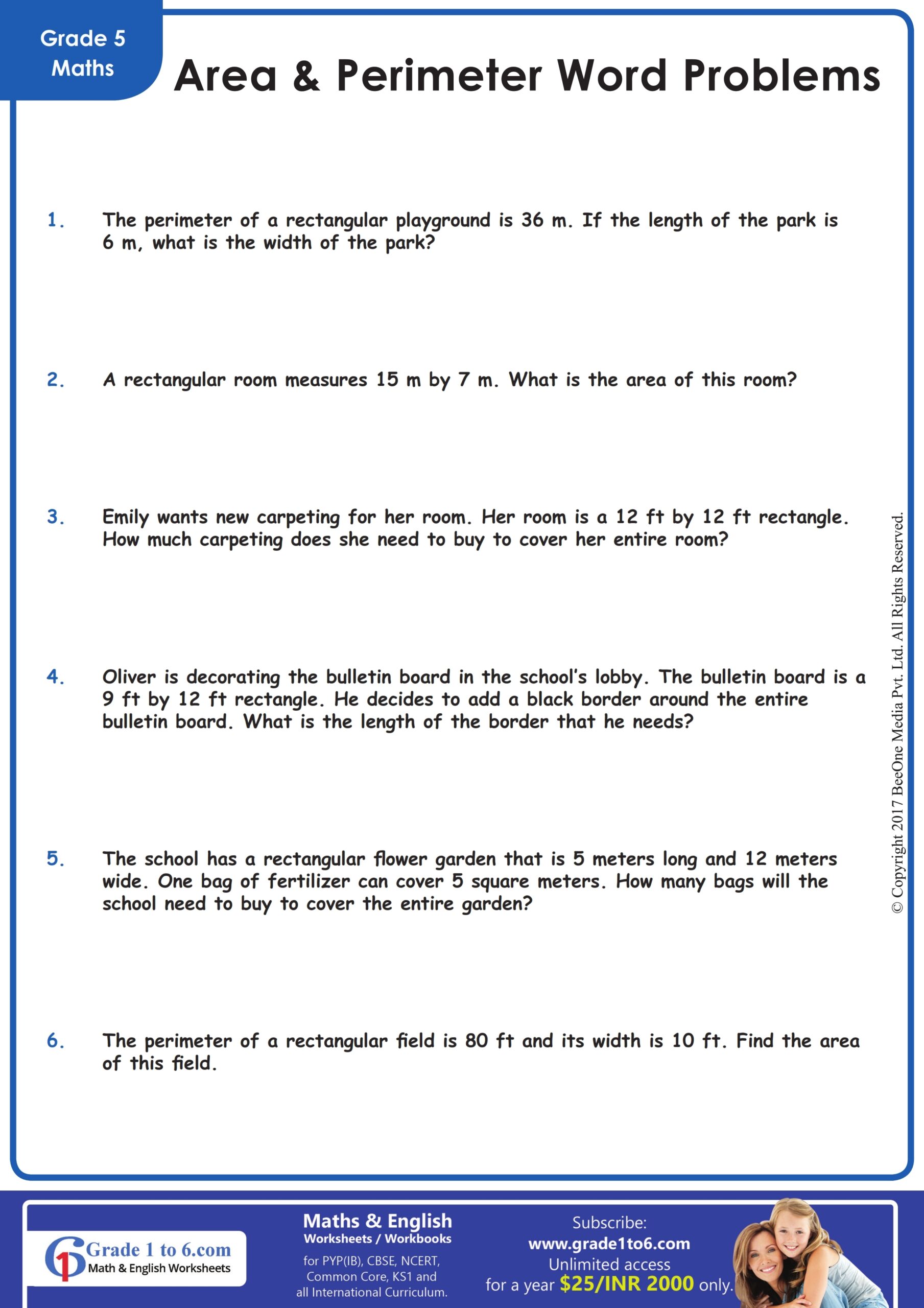 5th Grade Math Problems