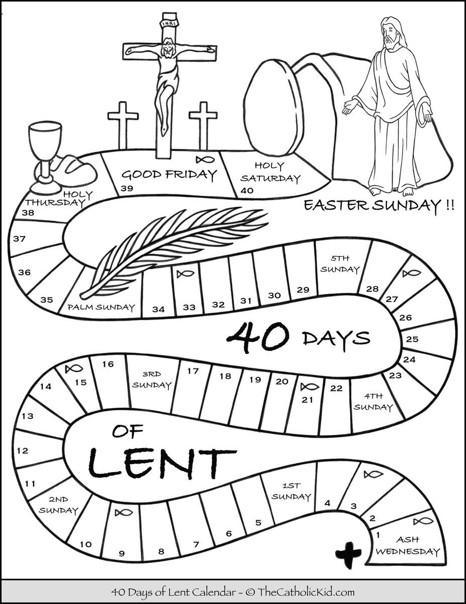 Ash Wednesday Archives The Catholic Kid Catholic Coloring Pages And Games For Children