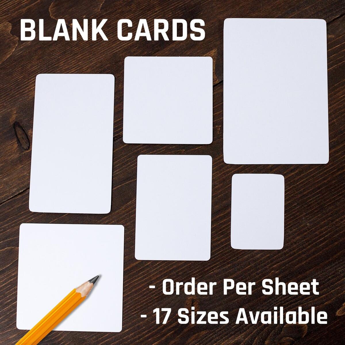 Blank Cards Print Play