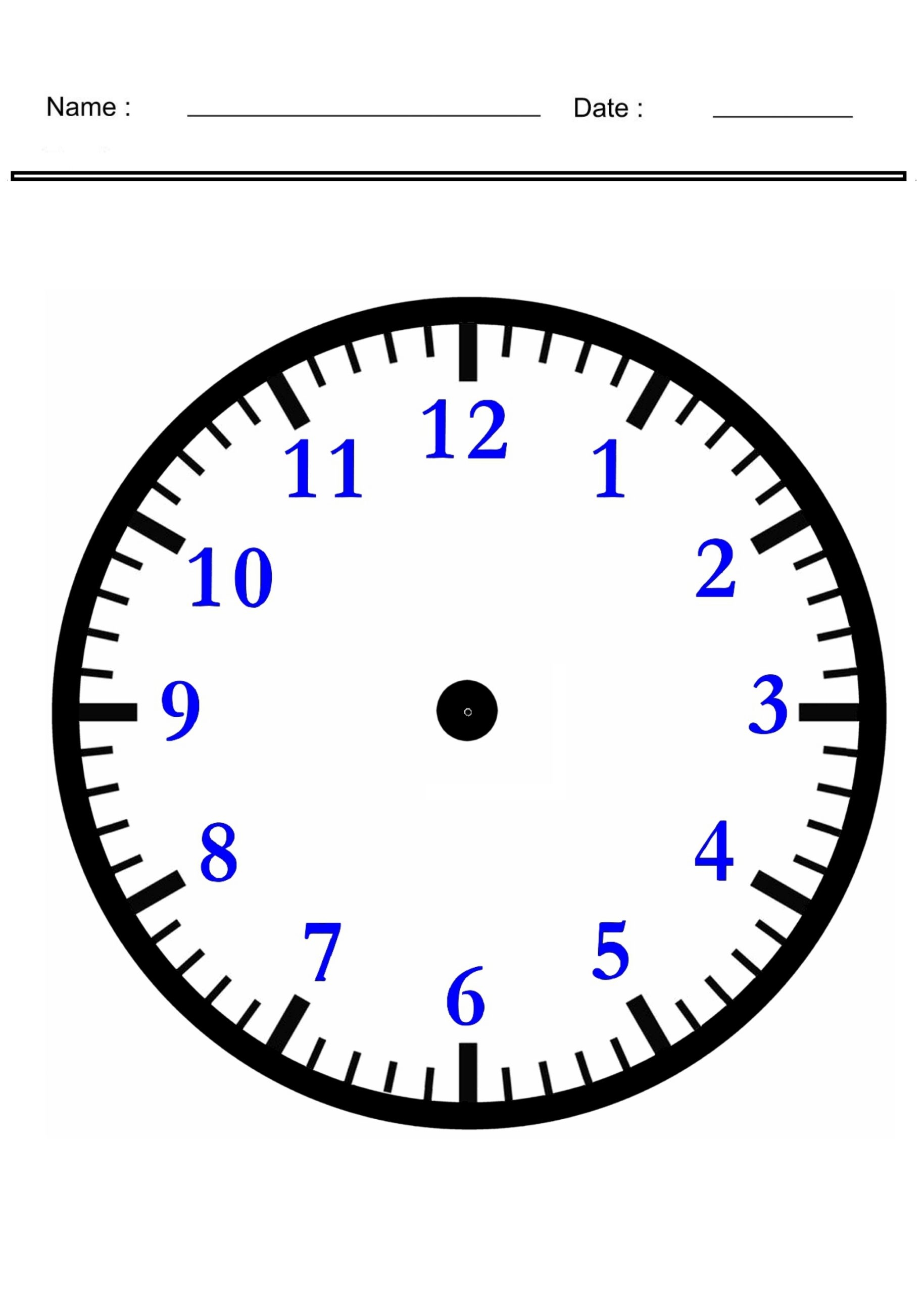 Blank Clock Faces For Teaching Aids Time Worksheets Made By Teachers Printable Telling Time Worksheets And IKEA TROMMA Clock Face Template