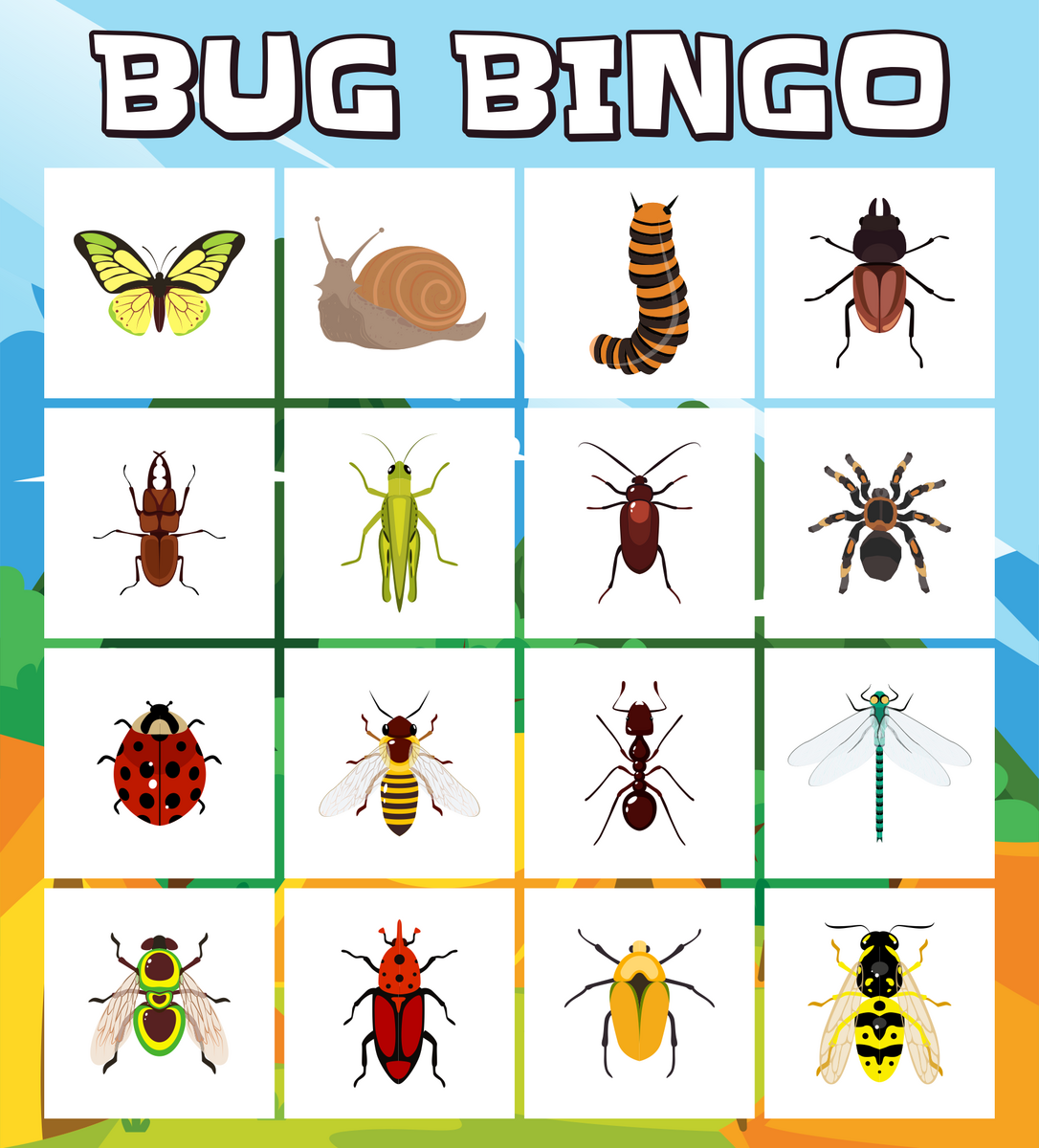 Bug Bingo Game 6 Free PDF Printables Printablee