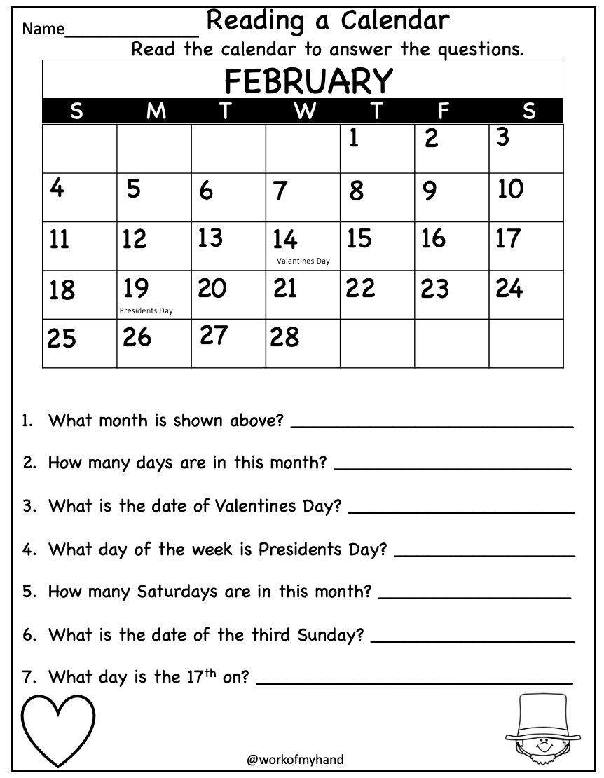 Calendar Math Worksheets 2nd Grade Made By Teachers Monthly Calendar Worksheets August Freebies Breezy Special Ed