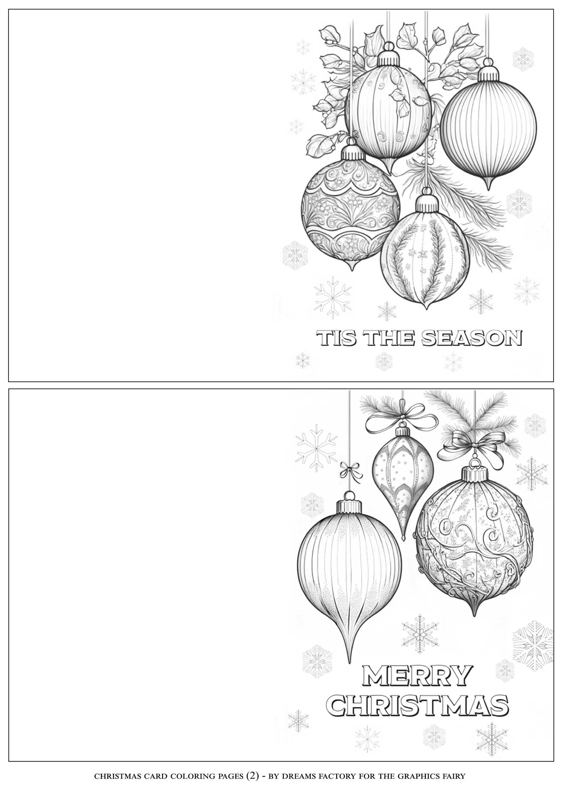 Christmas Card Coloring Pages The Graphics Fairy Free Printable Christmas Cards Basic Paper Trail Design