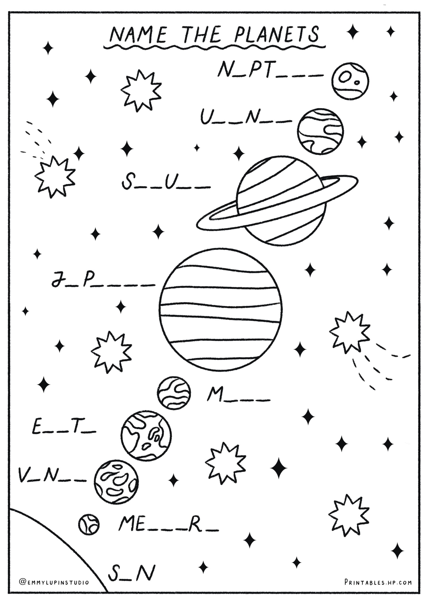 Colouring For Kids Name The Planets Printables Free Coloring Pages Learning Worksheets HP Official Site Colouring For Kids Name The Planets Printables Free Coloring Pages Learning Worksheets HP Official Site