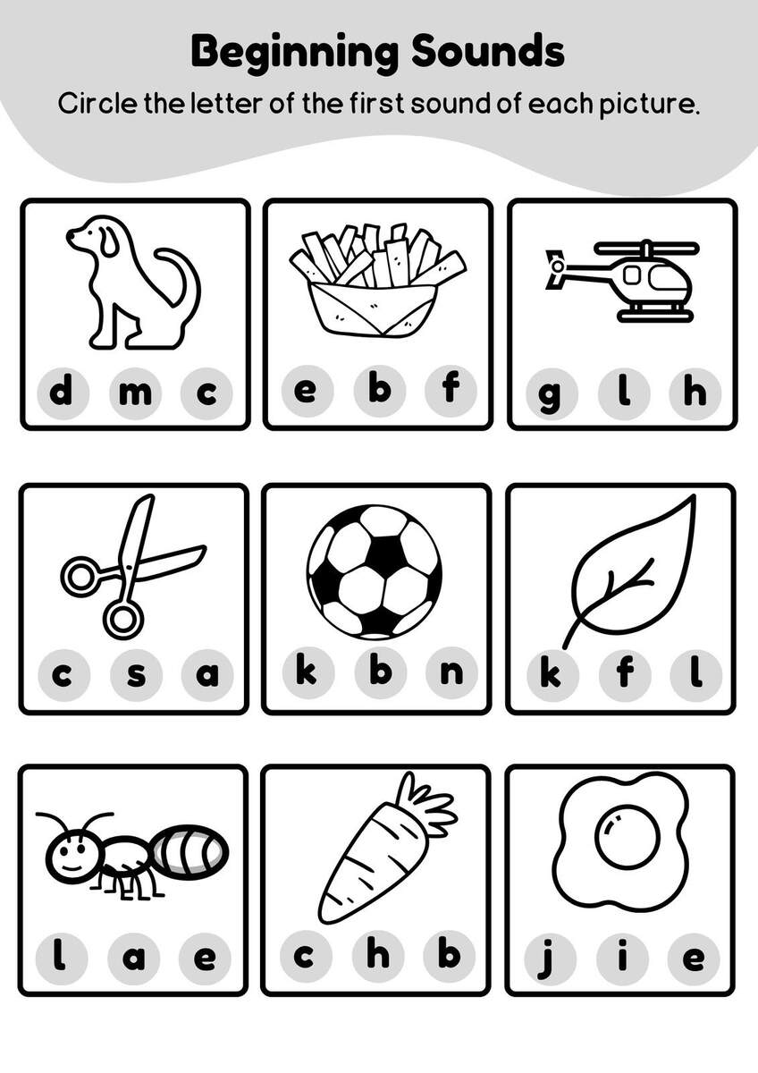 Customize 75 Kindergarten Beginning Sounds Worksheets Templates Online Canva