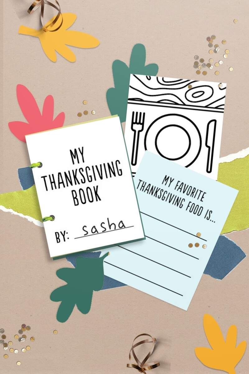 Cute Free Printable Thanksgiving Activity Books For Kids