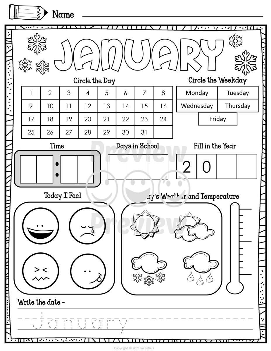 Daily Calendar Journal Made By Teachers