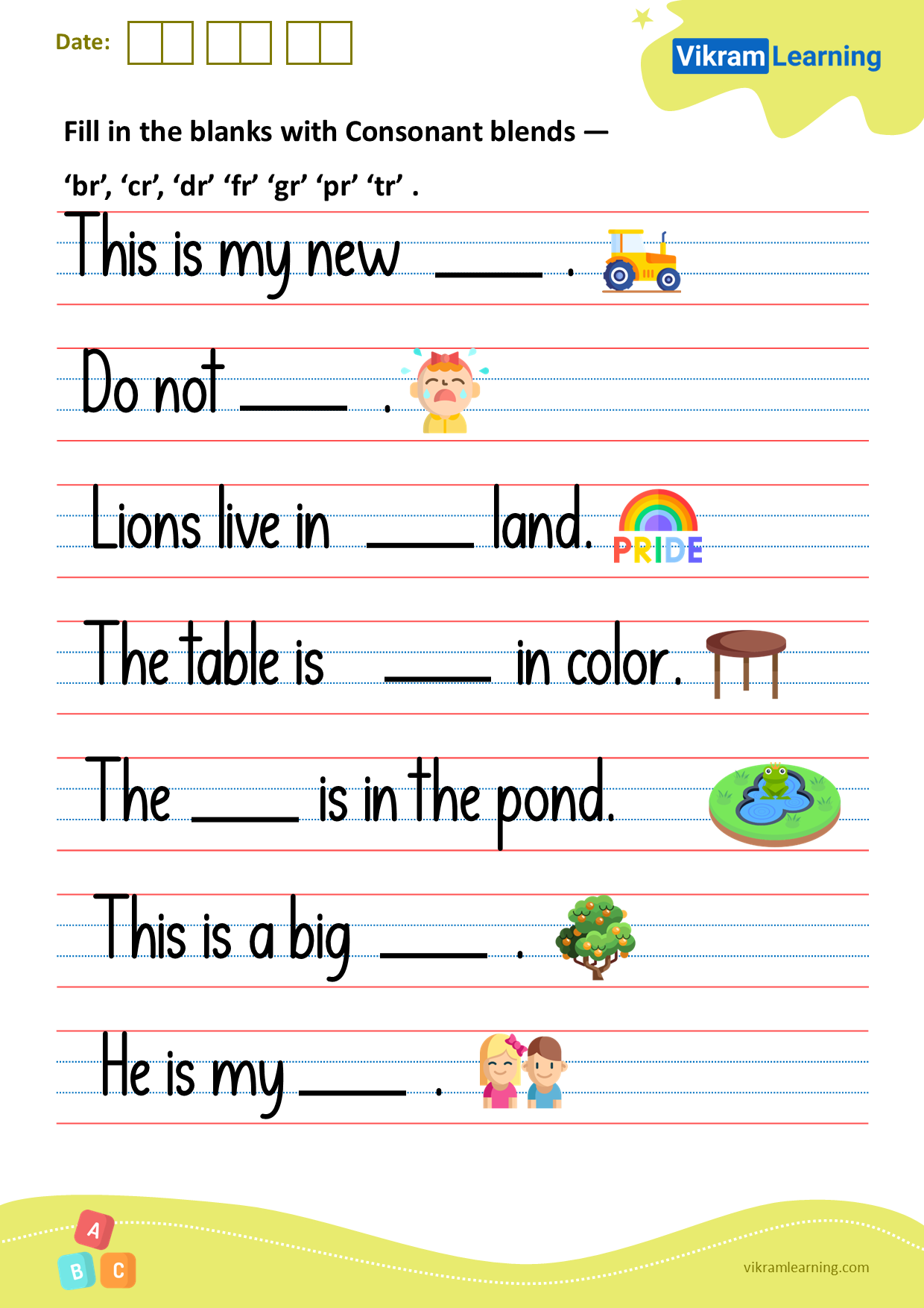 Download Consonant Blends Br Cr Dr Fr Gr Pr Tr Worksheets For Free Vikramlearning Download Consonant Blends Br Cr Dr Fr Gr Pr Tr Worksheets For Free Vikramlearning