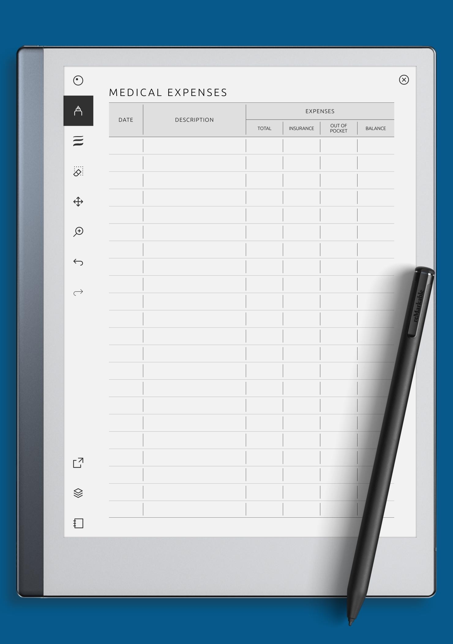 Medical Expense Record Medical Spending Tracker Printable Cost Tracker Medical Finance Sheet Health Record PDF A4 A5 Letter Etsy
