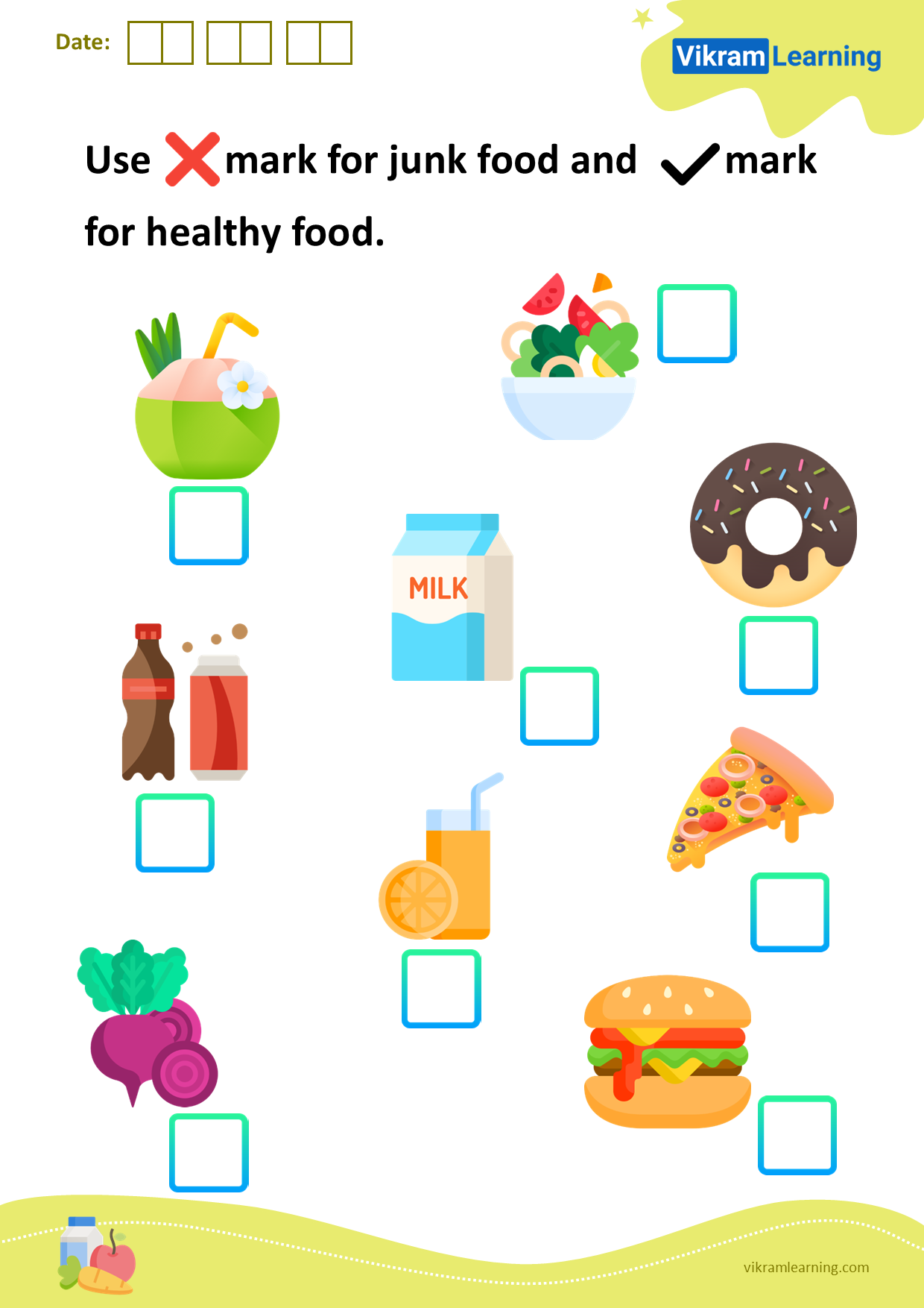 Healthy And Unhealthy Food Cut And Paste Worksheet Made By Teachers