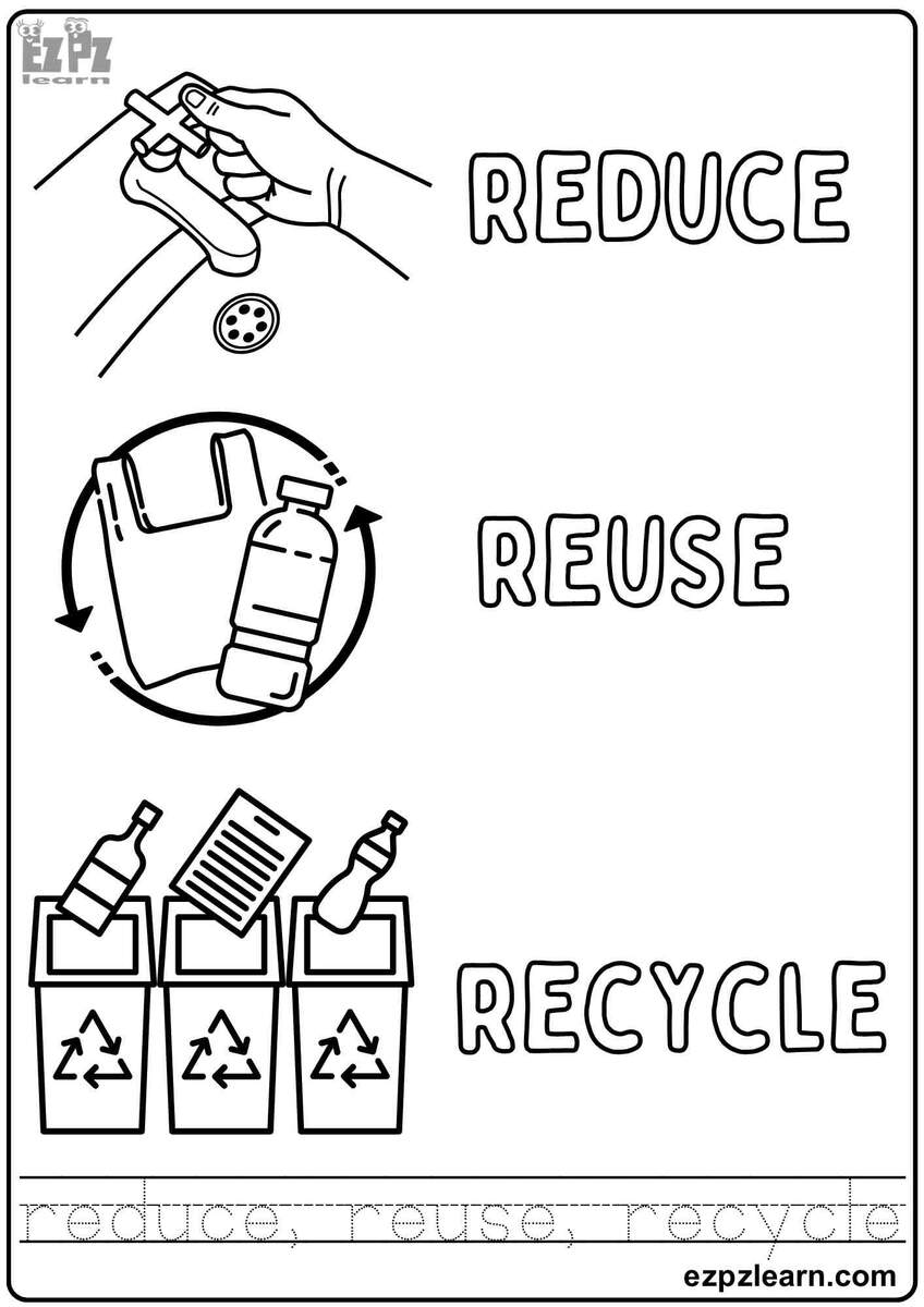Earth Day Reduce Reuse And Recycle Coloring Activity For Kids Free Printable PDF ESL Ezpzlearn Earth Day Reduce Reuse And Recycle Coloring Activity For Kids Free Printable PDF ESL Ezpzlearn