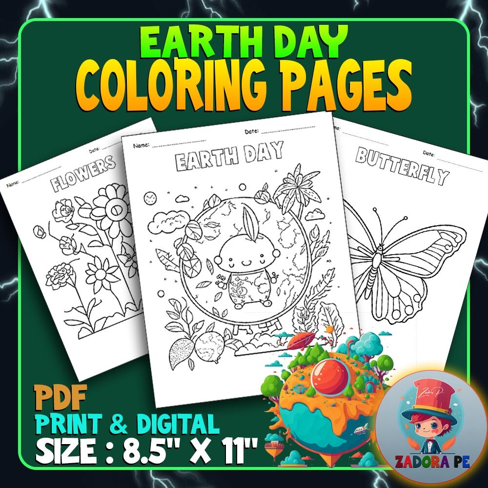 Earth Day With Fun Coloring Pages For Kindergarten Worksheets Activities Made By Teachers Free Printable Earth Day Worksheets