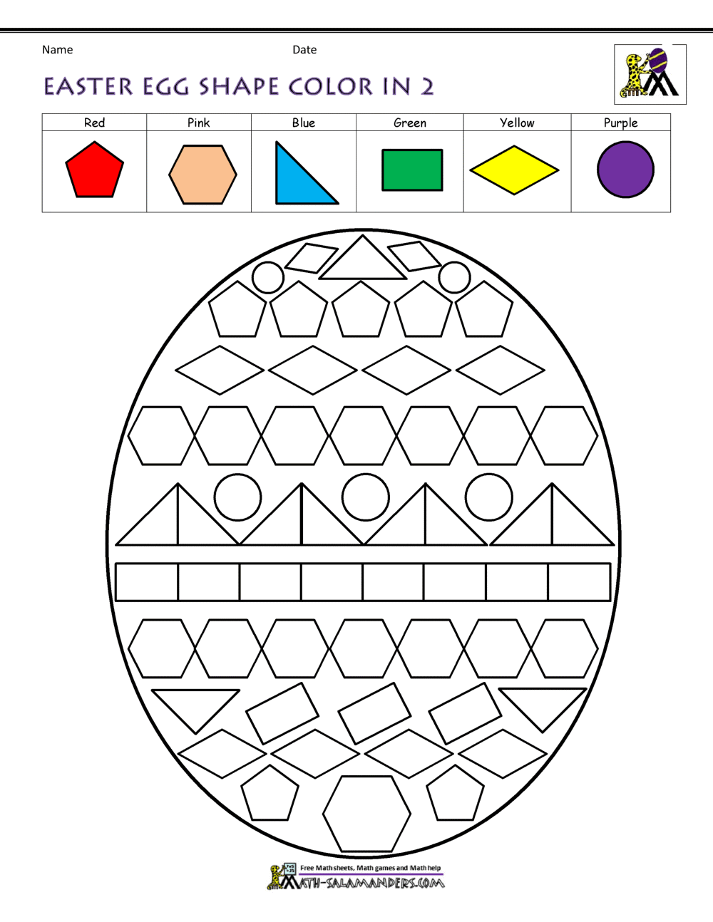Free Printable Easter Egg Number Towers Math Activity