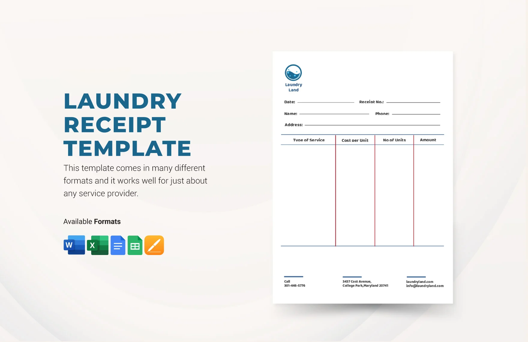 Editable Laundry Templates In Word To Download