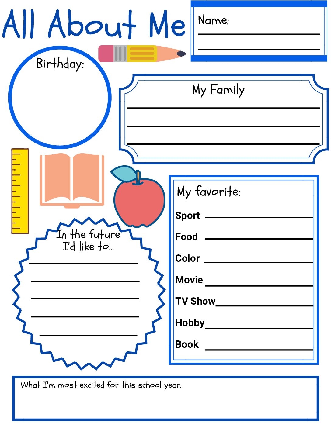 English EFL Worksheet All About Me Language Advisor
