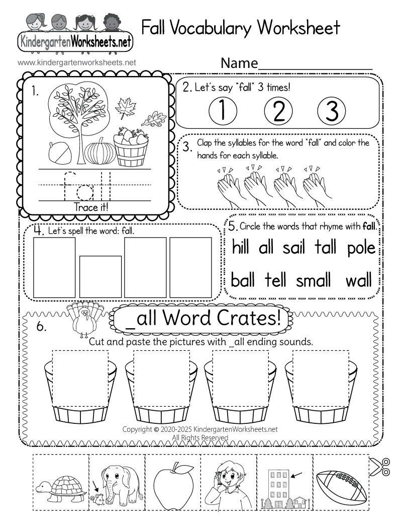 Fall Vocabulary Worksheet Free Printable Digital PDF Fall Vocabulary Worksheet Free Printable Digital PDF