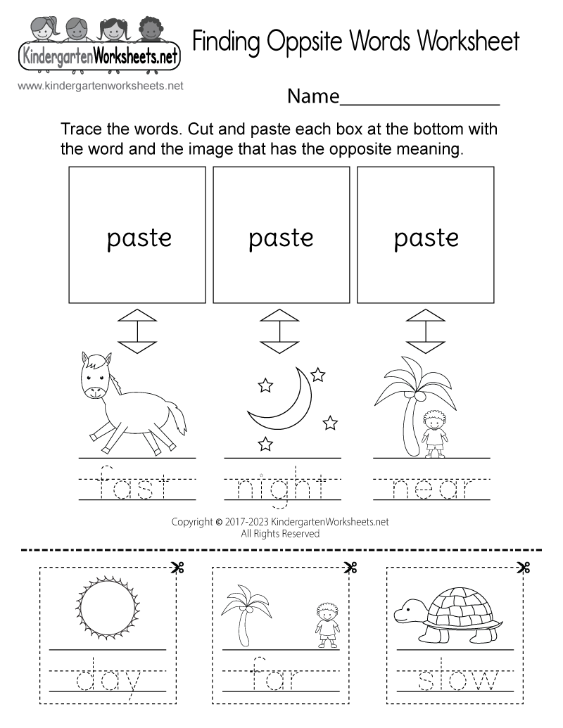 Finding Opposite Words Worksheet Free Printable Digital PDF Finding Opposite Words Worksheet Free Printable Digital PDF