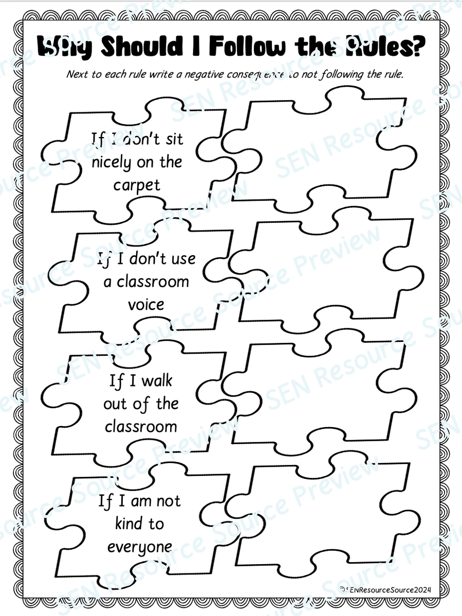 Following The Rules Worksheet Teaching Resources Following The Rules Worksheet Teaching Resources