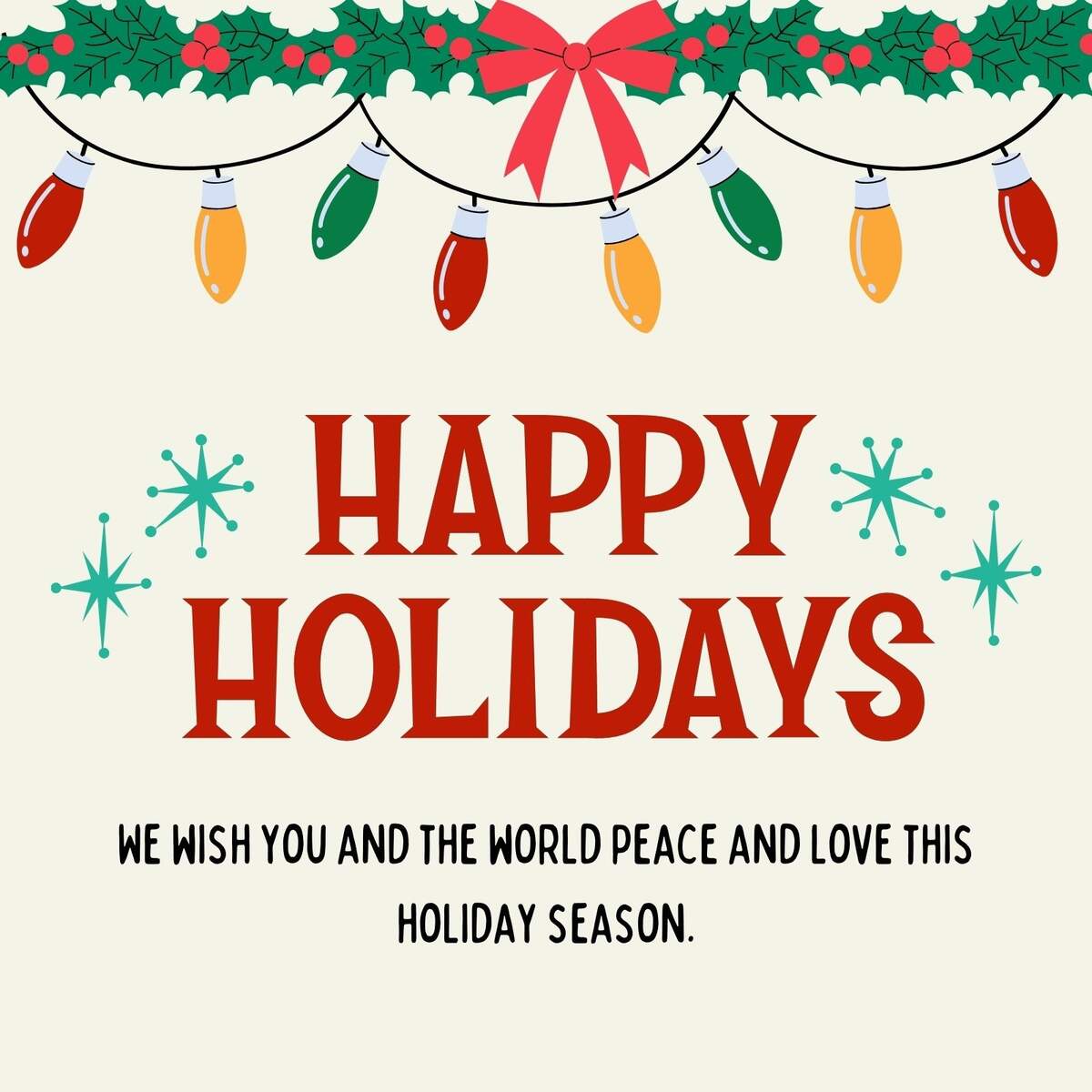 Free And Customizable Happy Holidays Templates