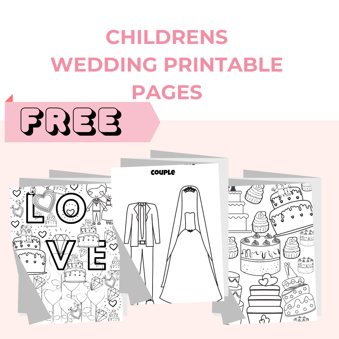 Free Children S Wedding Activity Printable Pages KISS THE BRIDE MAGAZINE