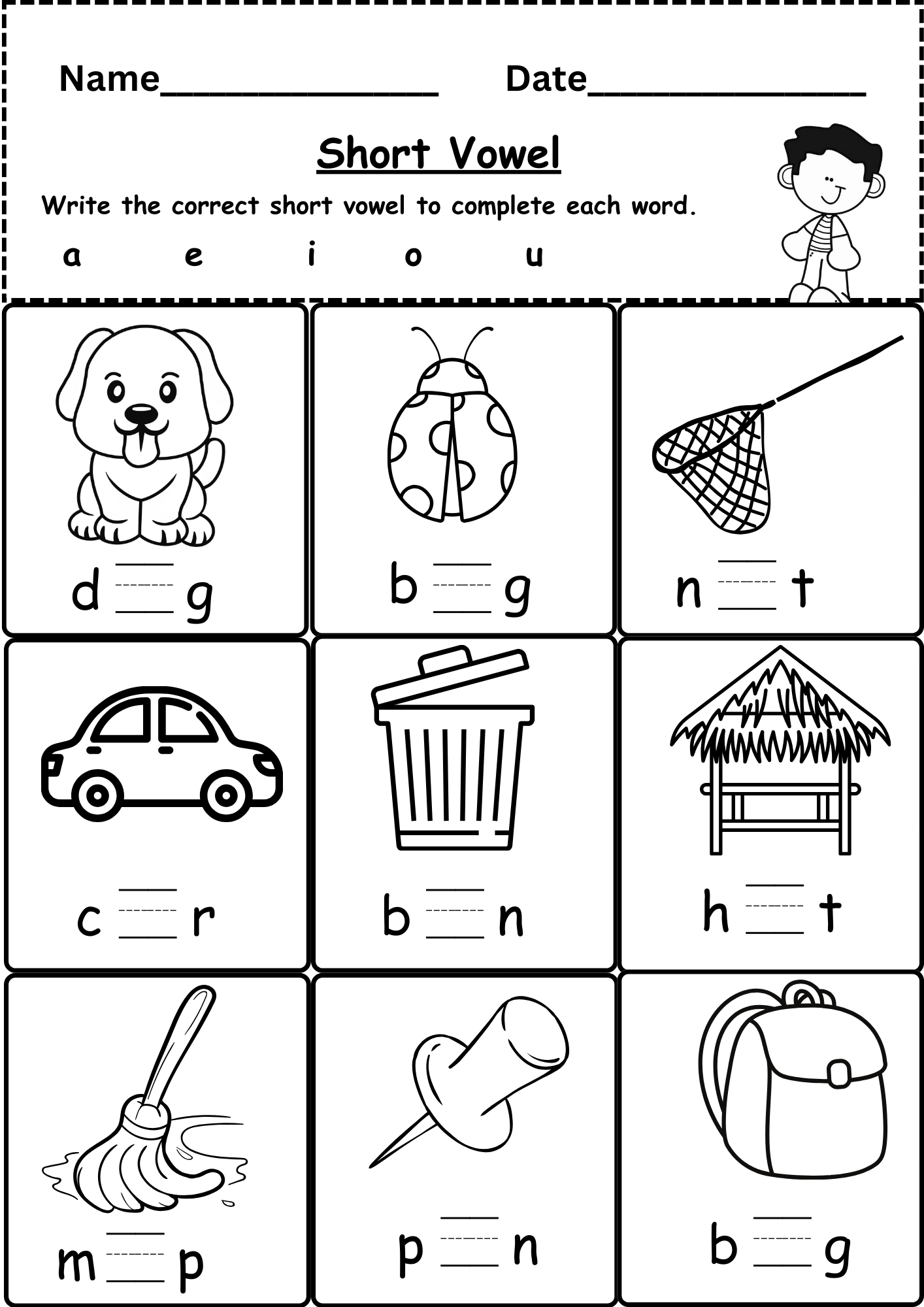 CVC Words Say And Write The CVC Words Phonics Worksheets Kindergarten Made By Teachers