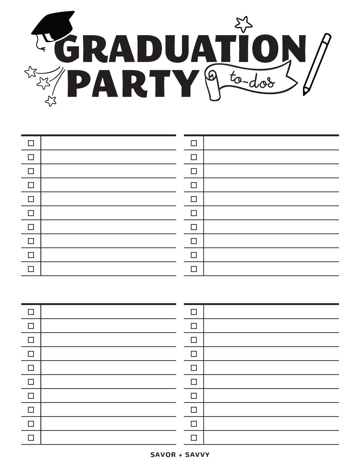 Free Graduation Party Printables Editable For Any Year Savor Savvy Free Graduation Party Printables Editable For Any Year Savor Savvy