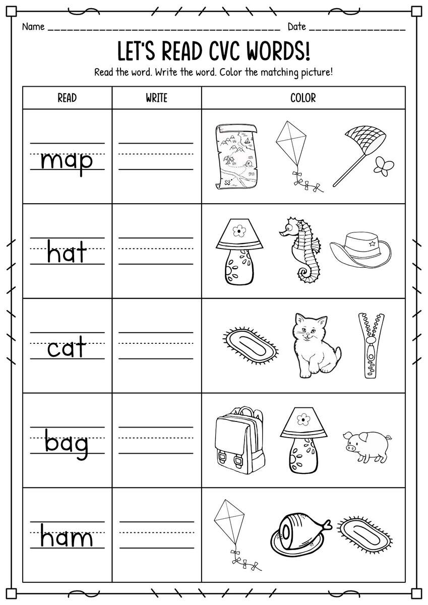 10 Printable Beginning Letters Worksheets For Kindergarten Preschool Homeschool Made By Teachers