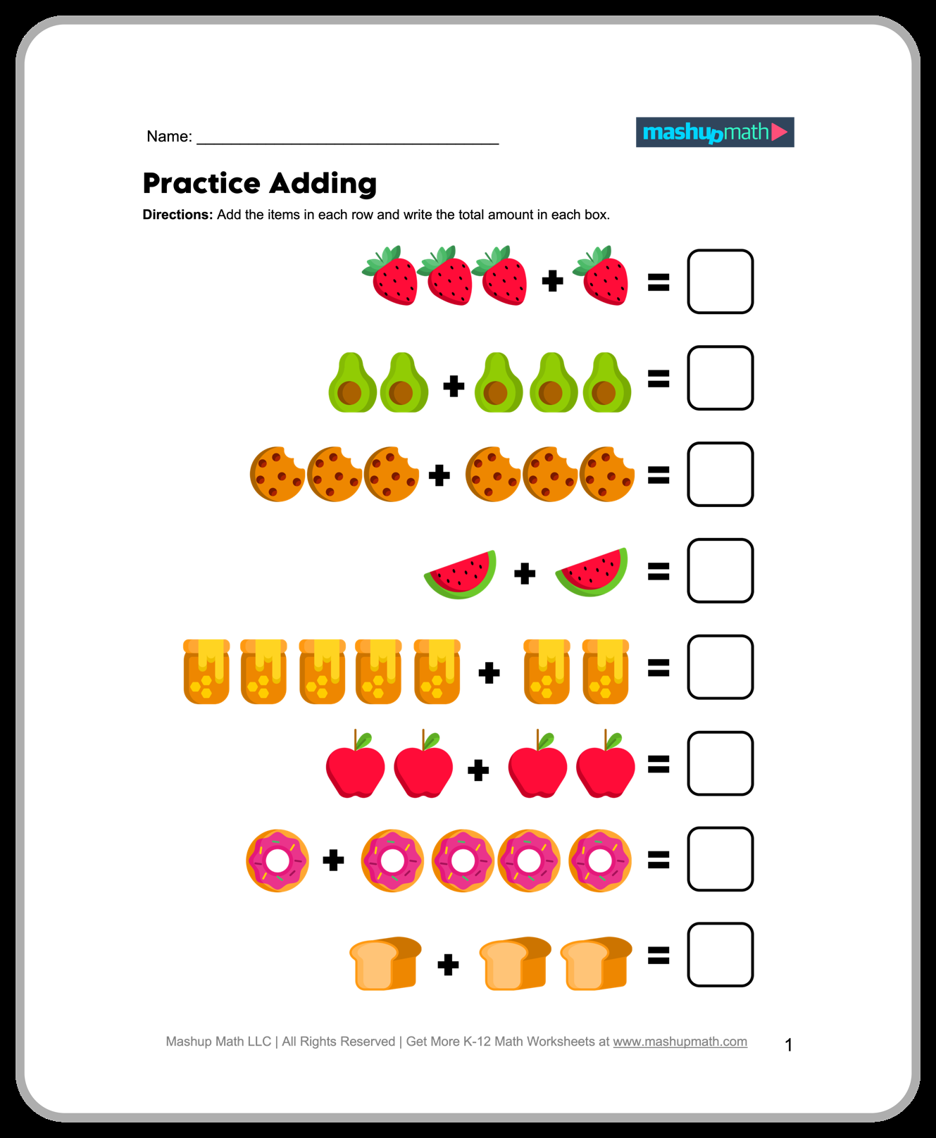 Free Kindergarten Math Worksheets Printable Mashup Math Free Kindergarten Math Worksheets Printable Mashup Math