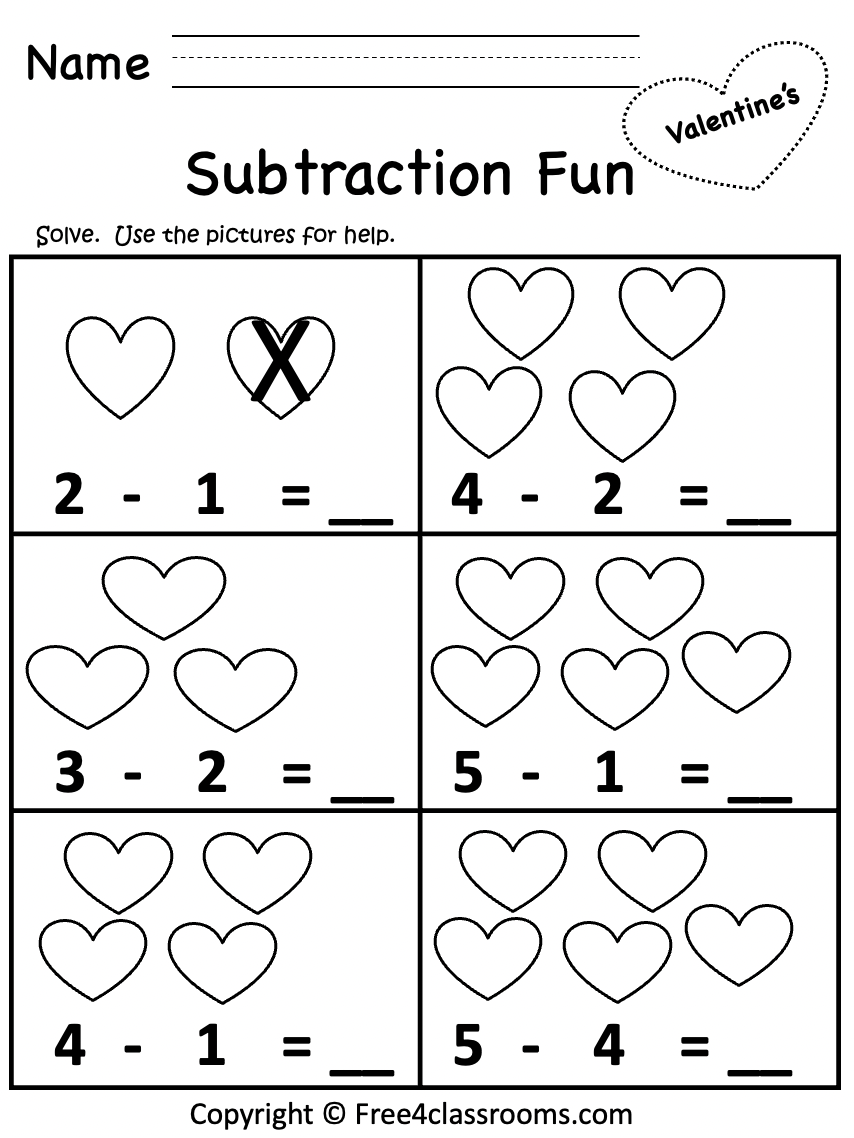 Free Kindergarten Subtraction Worksheet Free Worksheets Free4Classrooms Free Kindergarten Subtraction Worksheet Free Worksheets Free4Classrooms