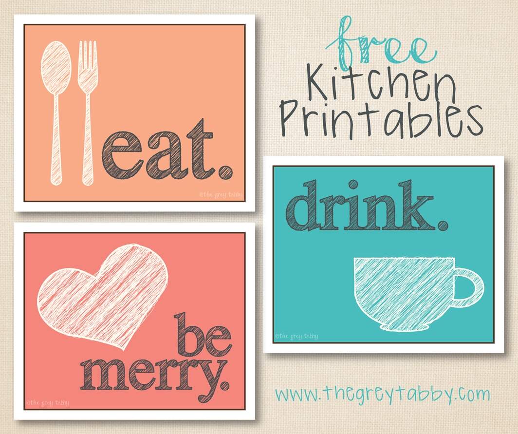 Free Kitchen Printables Eat Drink And Be Merry The Grey Tabby Free Kitchen Printables Eat Drink And Be Merry The Grey Tabby