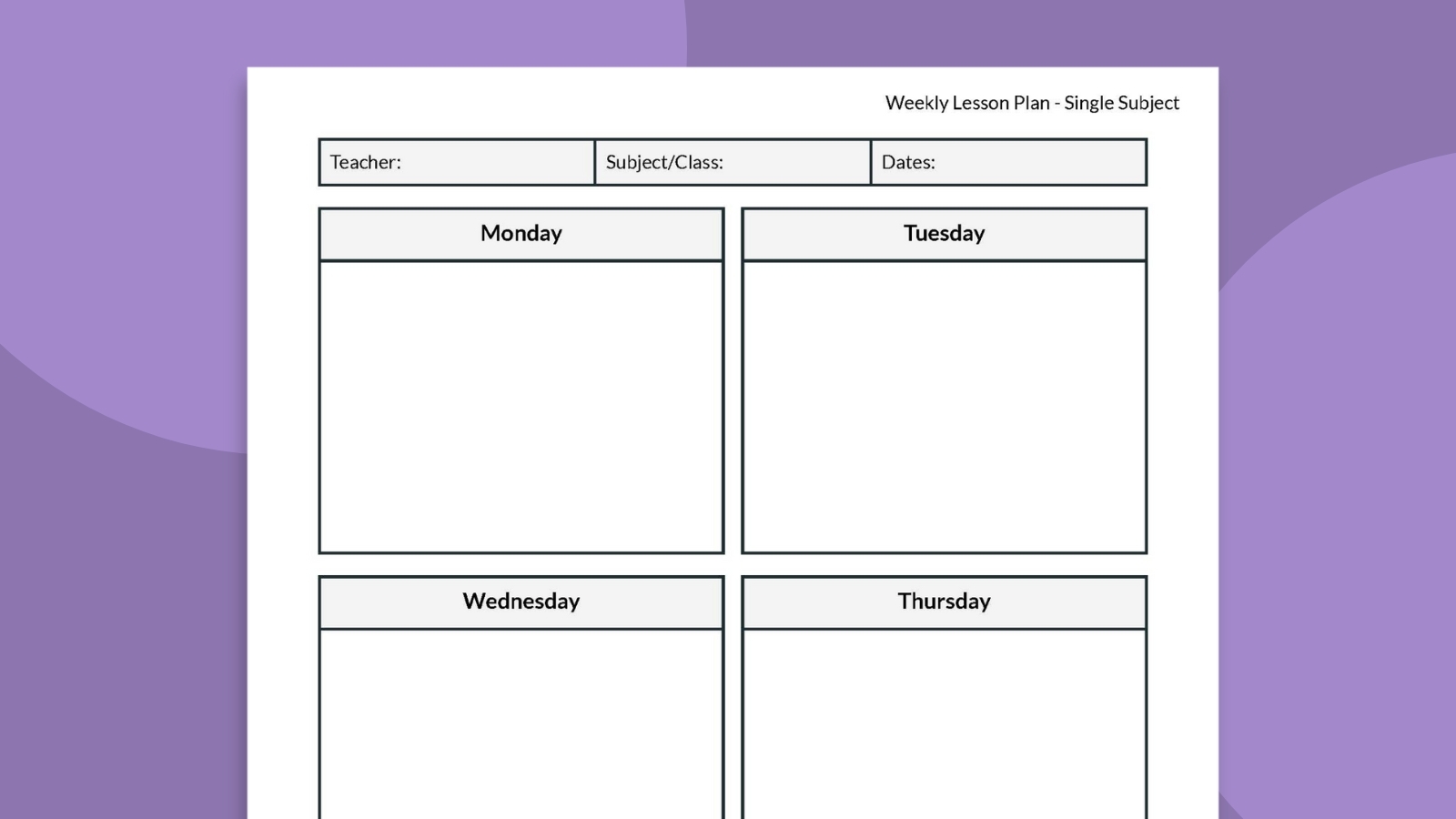 Free Lesson Plan Template Bundle Daily Weekly And Monthly Free Lesson Plan Template Bundle Daily Weekly And Monthly