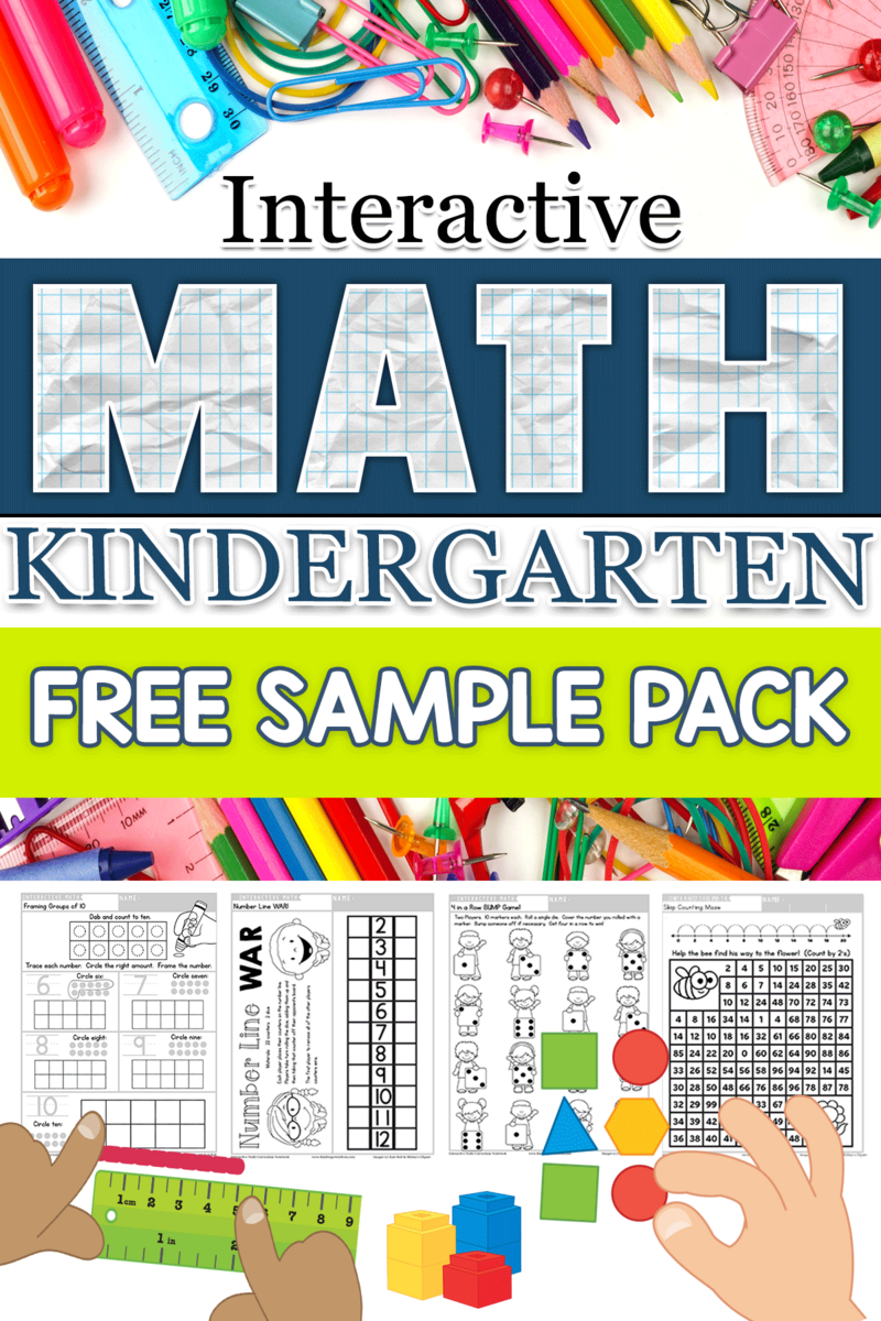 Free Math Game Pack For Kindergarten