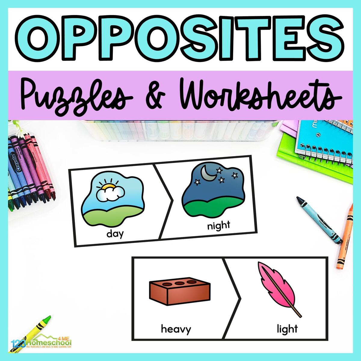 FREE Opposites Worksheets And Activity For Preschool And Kindergarten Learning Basic Opposite Words Worksheet Free Printable Digital PDF