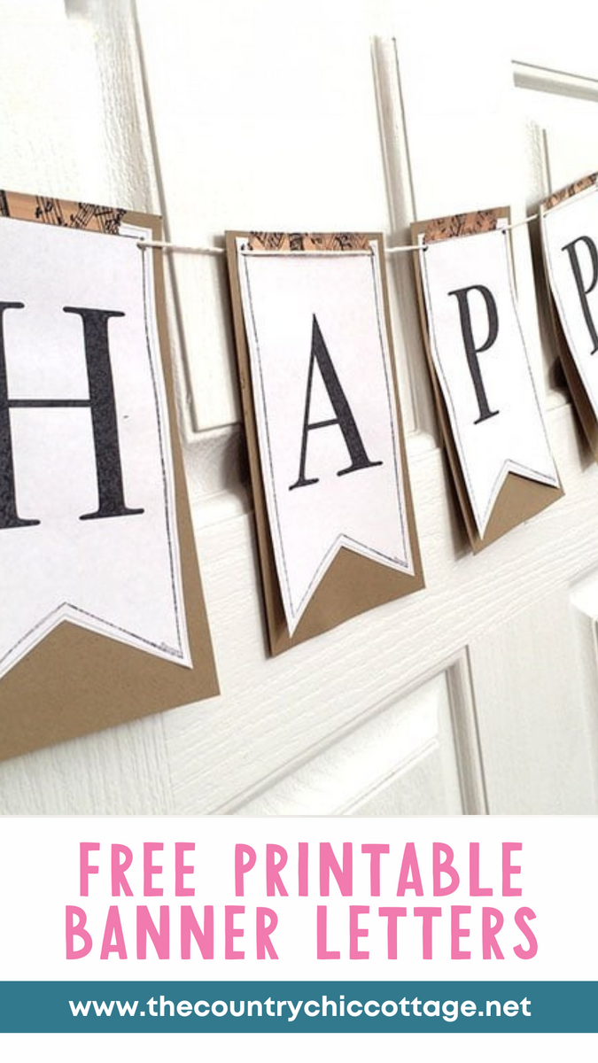 Free Printable Banner Letters With Full Alphabet Angie Holden The Country Chic Cottage Free Printable Banner Letters With Full Alphabet Angie Holden The Country Chic Cottage