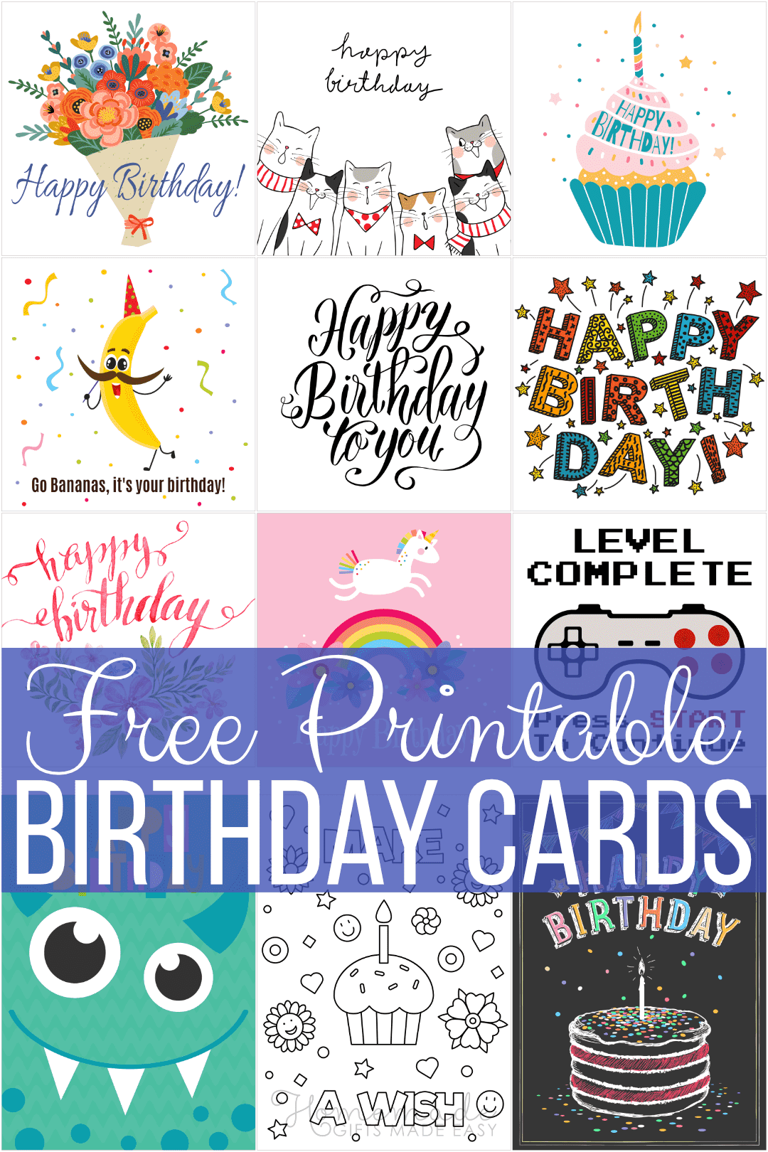 Free Custom Printable Birthday Card Templates Canva
