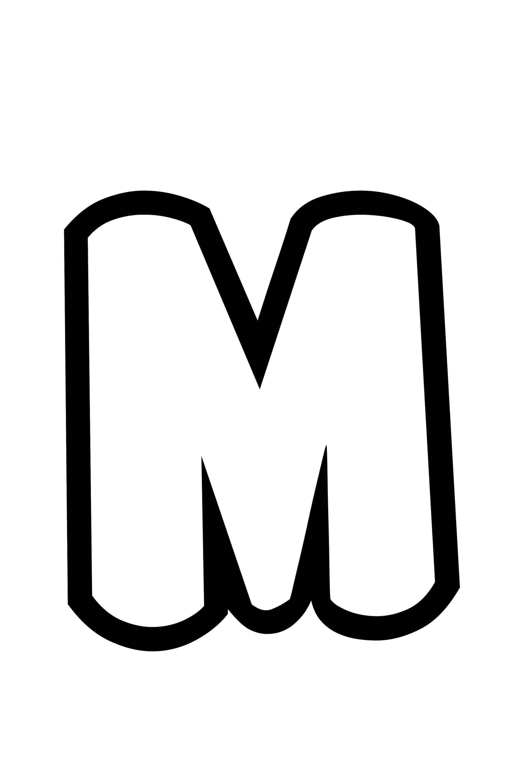 Free Printable Bubble Letter Stencils Bubble Letter M Free Printable Bubble Letter Stencils Bubble Letter M